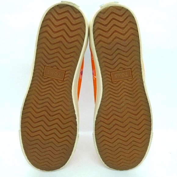 Toms Casual Canvas Sneakers Women's Size 6.5 Orange - Picture 7 of 8